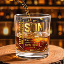 Load image into Gallery viewer, Personalized Whiskey Glass Custom Name Gift for Dad