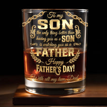 Load image into Gallery viewer, Personalized Custom Whiskey Glass Gift for Son | Dad & Family