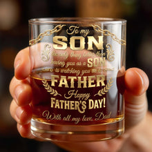 Load image into Gallery viewer, Personalized Custom Whiskey Glass Gift for Son | Dad & Family