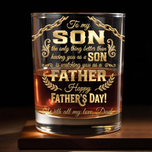 Load image into Gallery viewer, Personalized Custom Whiskey Glass Gift for Son | Dad & Family