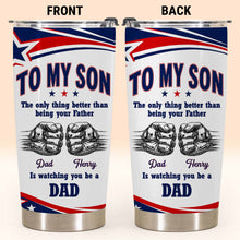 Load image into Gallery viewer, Personalized Stainless Steel Tumbler Custom Name Gift for Son