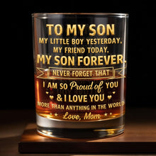 Load image into Gallery viewer, Personalized Whiskey Glass Custom Gift for Son Birthday Christmas