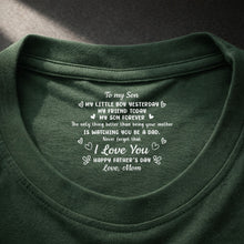 Load image into Gallery viewer, Personalized T-Shirt for Son Custom Inside Neck Print Gift