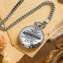 Load image into Gallery viewer, Personalized Silver-Plated Pocket Watch Custom Gift for Son