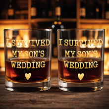 Load image into Gallery viewer, Personalized Custom Whiskey Glass Gift for Son Wedding Day