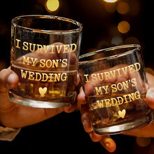 Load image into Gallery viewer, Personalized Custom Whiskey Glass Gift for Son Wedding Day