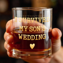 Load image into Gallery viewer, Personalized Custom Whiskey Glass Gift for Son Wedding Day