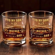 Load image into Gallery viewer, Personalized Whiskey Glass Custom Name Gift for Son Dad