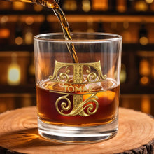 Load image into Gallery viewer, Personalized Monogram Whiskey Glass Custom Name Gift for Dad