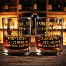 Load image into Gallery viewer, Personalized Custom Whiskey Glass Funny Gift for Son - 8oz/11oz
