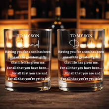 Load image into Gallery viewer, Personalized Whiskey Glass Custom Name Gift for Son