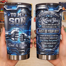 Load image into Gallery viewer, Personalized 20oz Stainless Steel Tumbler Custom Gift for Son