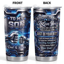 Load image into Gallery viewer, Personalized 20oz Stainless Steel Tumbler Custom Gift for Son