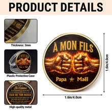 Load image into Gallery viewer, Personalized Commemorative Coin Custom Name Gift for Son