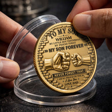 Load image into Gallery viewer, Personalized Commemorative Coin for Son Custom Photo Gift