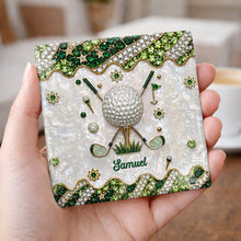 Load image into Gallery viewer, Personalized Golf Ball Coaster Custom Name Gift for Dad