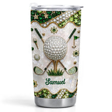 Load image into Gallery viewer, Personalized Stainless Steel Tumbler for Golf Lovers Custom Name 20oz Gift