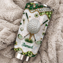Load image into Gallery viewer, Personalized Stainless Steel Tumbler for Golf Lovers Custom Name 20oz Gift