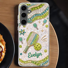 Load image into Gallery viewer, Personalized Clear Phone Case for Pickleball Lovers - Custom Name Gift