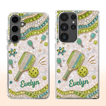 Load image into Gallery viewer, Personalized Clear Phone Case for Pickleball Lovers - Custom Name Gift