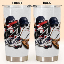 Load image into Gallery viewer, Personalized Stainless Steel Tumbler Custom Name Gift for Baseball Lovers