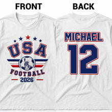 Load image into Gallery viewer, Personalized Soccer Ball Custom Jersey T-Shirt Gift for Him