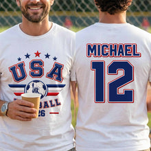 Load image into Gallery viewer, Personalized Soccer Ball Custom Jersey T-Shirt Gift for Him