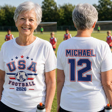 Load image into Gallery viewer, Personalized Soccer Ball Custom Jersey T-Shirt Gift for Him