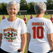 Load image into Gallery viewer, Personalized Soccer T-Shirt Custom Name & Number Gift for Dad