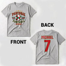 Load image into Gallery viewer, Personalized Soccer T-Shirt Custom Name & Number Gift for Dad