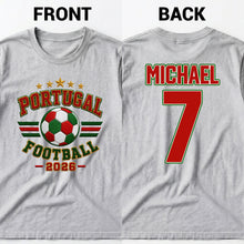 Load image into Gallery viewer, Personalized Soccer T-Shirt Custom Name & Number Gift for Dad