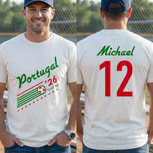 Load image into Gallery viewer, Personalized Portugal Football Team T-Shirt Custom Name Gift
