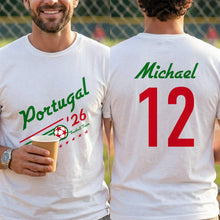 Load image into Gallery viewer, Personalized Portugal Football Team T-Shirt Custom Name Gift