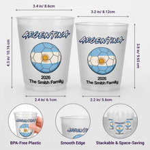 Load image into Gallery viewer, Personalized Frosted Soccer Cups Custom Name Gift for Family