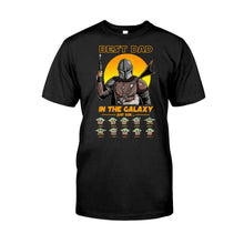 Load image into Gallery viewer, Personalized Best Dad In The Galaxy T-shirt & Hoodie Gift