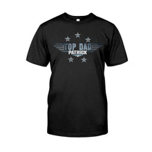 Load image into Gallery viewer, Personalized Top Dad T-shirt & Hoodie Gift with Custom Name