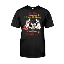 Load image into Gallery viewer, Personalized Couple T-shirt & Hoodie Custom Name Gift