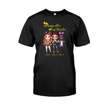 Load image into Gallery viewer, Personalized Disney Besties T-shirt & Hoodie Custom Names Gift