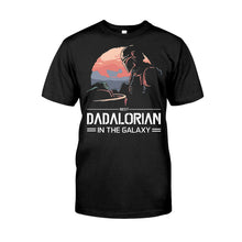 Load image into Gallery viewer, Personalized Best Dad In The Galaxy T-shirt & Hoodie Gift