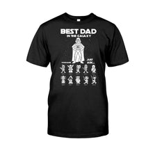 Load image into Gallery viewer, Personalized Best Dad In The Galaxy T-shirt & Hoodie Gift