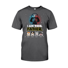 Load image into Gallery viewer, Personalized Dog Dad T-Shirt and Hoodie - I Am Their Father Gift