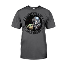 Load image into Gallery viewer, Personalized Father's Day T-shirt & Hoodie with Star Wars Theme