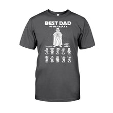 Load image into Gallery viewer, Personalized Best Dad In The Galaxy T-shirt & Hoodie Gift