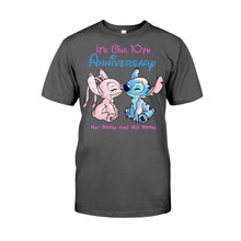 Load image into Gallery viewer, Personalized Anniversary T-Shirt & Hoodie Custom Names Gift for Couples