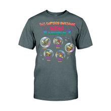 Load image into Gallery viewer, Personalized Turtley Awesome Nana T-shirt Custom Family Gift