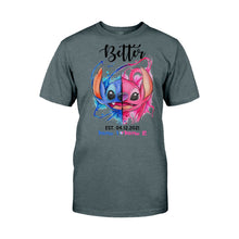 Load image into Gallery viewer, Personalized Couple Ohana T-shirts Hoodies Unique Gift Idea