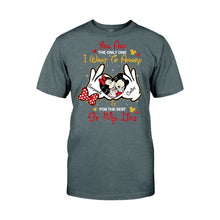 Load image into Gallery viewer, Personalized Couple T-shirt & Hoodie Custom Name Gift