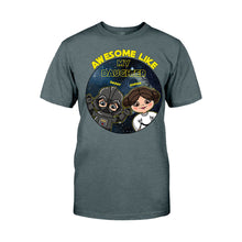 Load image into Gallery viewer, Personalized Awesome Like My Daughter T-shirt Hoodie Gift for Dad