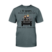 Load image into Gallery viewer, Personalized Couple T-shirt & Hoodie 10 Years Behind Bars Gift