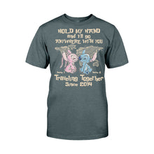Load image into Gallery viewer, Personalized Couple Ohana T-Shirt & Hoodie Custom Names Gift